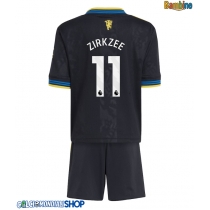 Maglie da calcio Manchester United Joshua Zirkzee #11 Terza Maglia Bambino 2025-26 Manica Corta + Pantaloni corti)